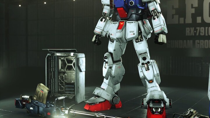 [Render pemodelan 3D buatan sendiri] RX-79G Land Combat Gundam siap, dibuka dan ditutup untuk meliha