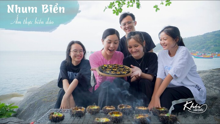 Nhum biển nướng mỡ hành, món ăn gắn liền dân biển - Khói Lam Chiều #96 | Catch and grill sea urchin