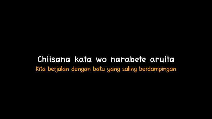 lagu bahasa Jepang "ORENGE" terjemahan bahasa Indonesia