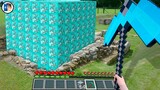 Minecraft in Real Life POV HOW TO BREAK GIANT DIAMOND CUBE Realistic Minecraft Animation 創世神第一人稱真人版