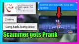 PINRANK KO ANG SCAMMER | Free Skin Mobile Legends 2020