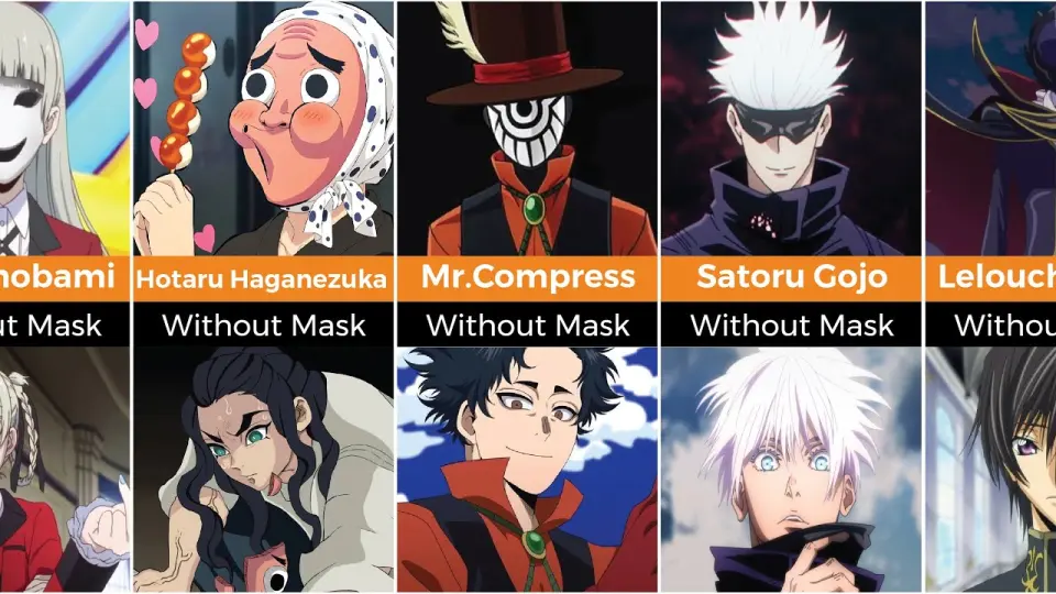 Anime Character With And Without Their Masks | Anime Bytes - Bilibili