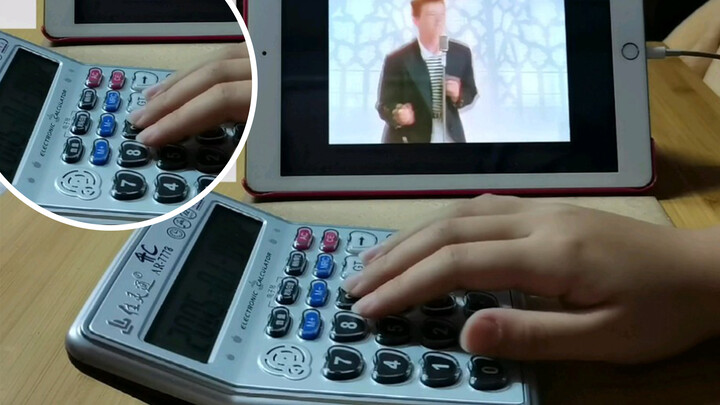 【Calculator Music】Never Gonna Give You Up-Rick Astley (Original)