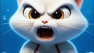 cute cat reciting sad 😢😢 emotional story