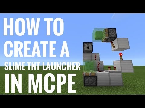 How to create a TNT Slime Launcher in MCPE
