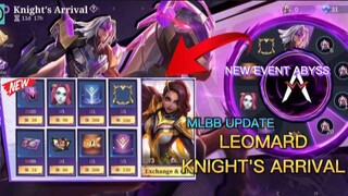 UPCOMING LEOMARD KNIGHTS ARRIVAL ABYSS SKIN EVENT SNEAK PEEK MLBB UPDATE #mlbbupdate #mlbb #upcoming