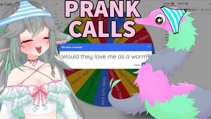 Sussy Fox gets Isekai.... into a worm?!? Prank calling other Vtubers :3