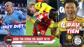 Bản tin sáng 9/10 | Man City thắng hủy diệt; Bayern Dortmund hoà kịch tính; Q.Hải có bàn đầu Pau FC