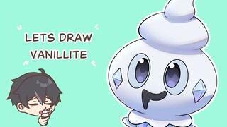 Nyam Nyam Es Krimm😋 Vanillite🍦 dari anime Pokemon