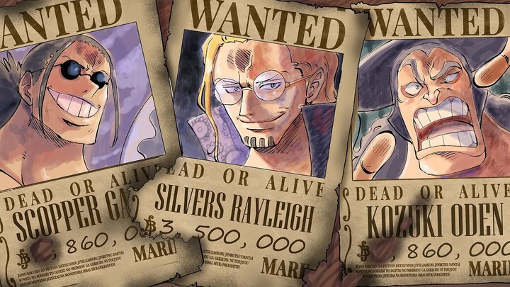 The Highest Unknown Bounties in One Piece Past & Present