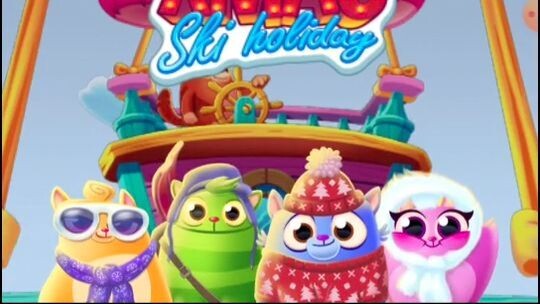 Cookie Cats XMAS Ski Holiday intro