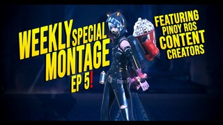 WEEKLY SPECIAL MONTAGE FT. PINOY ROS CONTENT CREATORS EPISODE 5 [ Rules of Survival ] ( #31 )