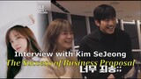 What Kim SeJeong thinks of Ahn HyoSeop❤️ & winning Couple Award🏆[Interview Business Proposal]