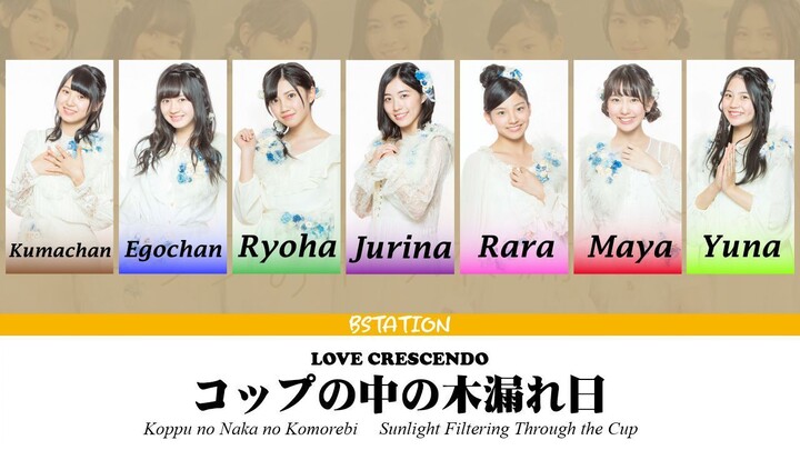 Love Crescendo - Koppu no Naka no Komorebi [COLOR CODED] lyrics KAN-ROM-EN