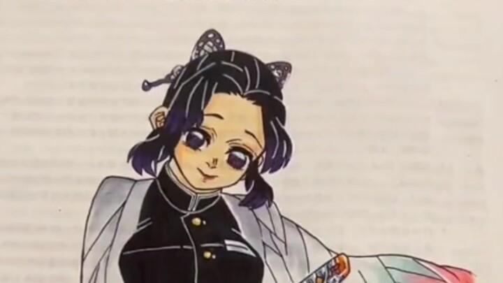 Hasil Kimetsu no Yaiba di kelas bahasa Mandarin, saya tidak berani membiarkan guru melihatnya~