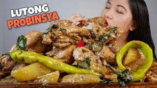 PINALATIK NA GINATAANG MANOK | LUTONG PROBINSYA | MUKBANG WITH RECIPE