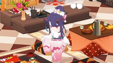 [Blue Archive] Aikiyo  Fuuka New Year Cafe Interaction