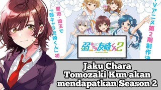 Jaku Chara Tomozaki Kun akan mendapatkan Season 2 #VCreators