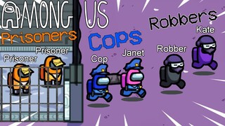 Among Us Cops and Robbers! 👮