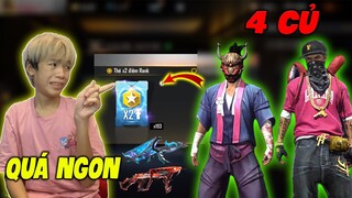 FREE FIRE | Kelly Hết Hồn Mua Phải Acc Khủng Có 193 Thẻ X2 Leo Rank ,Thẻ Vô Cực Mùa 1 Chỉ Với 4 Củ ?