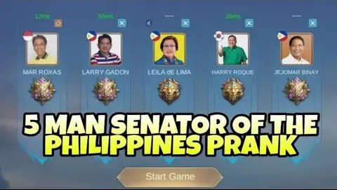 5 Man Senator Of The Philippines Prank- Mobile Legends Bang Bang