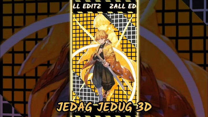PRESET ALIGHT MOTION 3D 😈😎|| UPLOAD VIDEO LAMA | ZENITSU 🔥DJ PRETTY GIRL🎶|| JEDAG JEDUG 3D ANIME