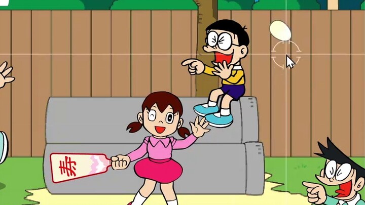 [Dora Yupai Kid] Game Tahun Baru nostalgia klasik! Jika kalah, wajahmu akan dilukis~ドラはねくん!!｜Doraemo