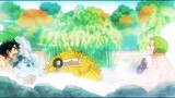 LUFFY AND HIS CREW IN SWIMMING FOLL ENJOYING | ONE PIECE