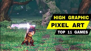 Top 11 Best HIGH GRAPHICS PIXEL ART Games RPG & MMORPG games pixel art for android iOS