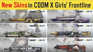 All Skins in Collaboration of CODM CN x Girls' Frontline | COD MOBILE