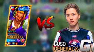 MASTER BODAK MET GUSO GEN X IN RANKED GAME? | BRUNO BEST BUILD 2021 - MASTER BODAK MLBB