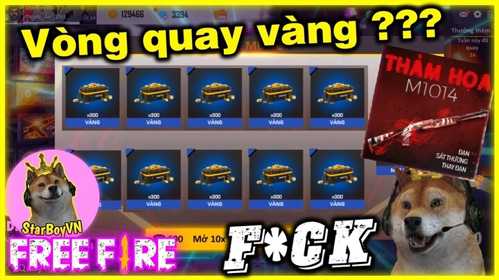 (Free Fire) Thần Vàng Starboy tại vòng quay Thảm Họa M1014