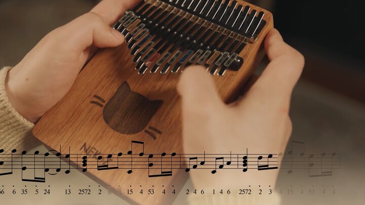 [Thumb Qin] Come play with me! Demon Slayer "Song of Kamado Tanjiro" with sheet music