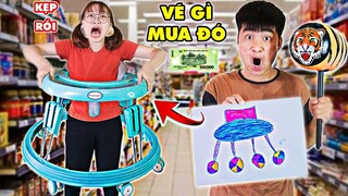 VẼ CÁI GÌ MUA CÁI ĐÓ - Thử Thách Mua Sắm Bá Đạo | Hà Sam