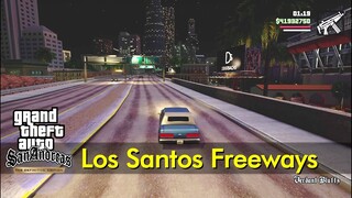 Los Santos Freeway Drive at Night | GTA: San Andreas - Definitive Edition