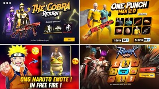 Finally🥳 COBRA BUNDLE & MP40 RETURN🤯🔥| ONE PUNCH MAN COLLABORATION RETURN | FREE FIRE NEW EVENT