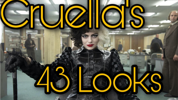 [Mixed Cut] 34 outfits worn by Cruella in the movie