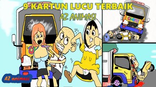 Animasi Mobil TRUK OLENG | 9 Kompilasi kartun Lucu Terbaik Az Animasi