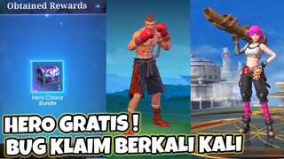 BUG CARA CURANG KLAIM HERO GRATIS BERKALI KALI ! BEBAS PILIH HERO