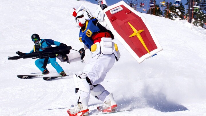 Robot đứng trên dốc trượt tuyết!