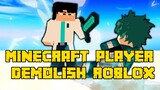 minecraft player plays roblox for the first time (Arsenal)