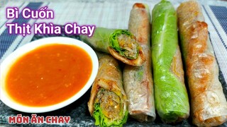 BÌ CUỐN CHAY Và Cách Làm Nước Chấm Bì Sánh Đặc Thơm Ngon | Món Chay Ngon Bà Mẹ Quê