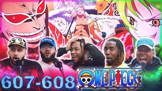 DOFLAMINGO SELLS DEVIL FRUITS?! One Piece EP 607/608 Reaction