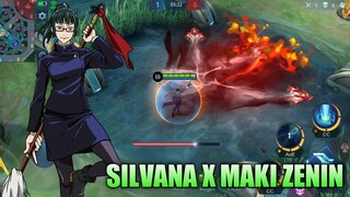 SILVANA X MAKI ZENIN SKIN SCRIPT ANIME [JUJUTSU KAISEN] FULL EFFECTS - MOBILE LEGENDS