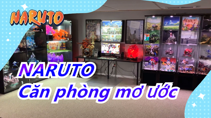 [Naruto] Series đắt tiền|Căn phòng mơ ước của fan Naruto|Mô hình + màn hình Naruto