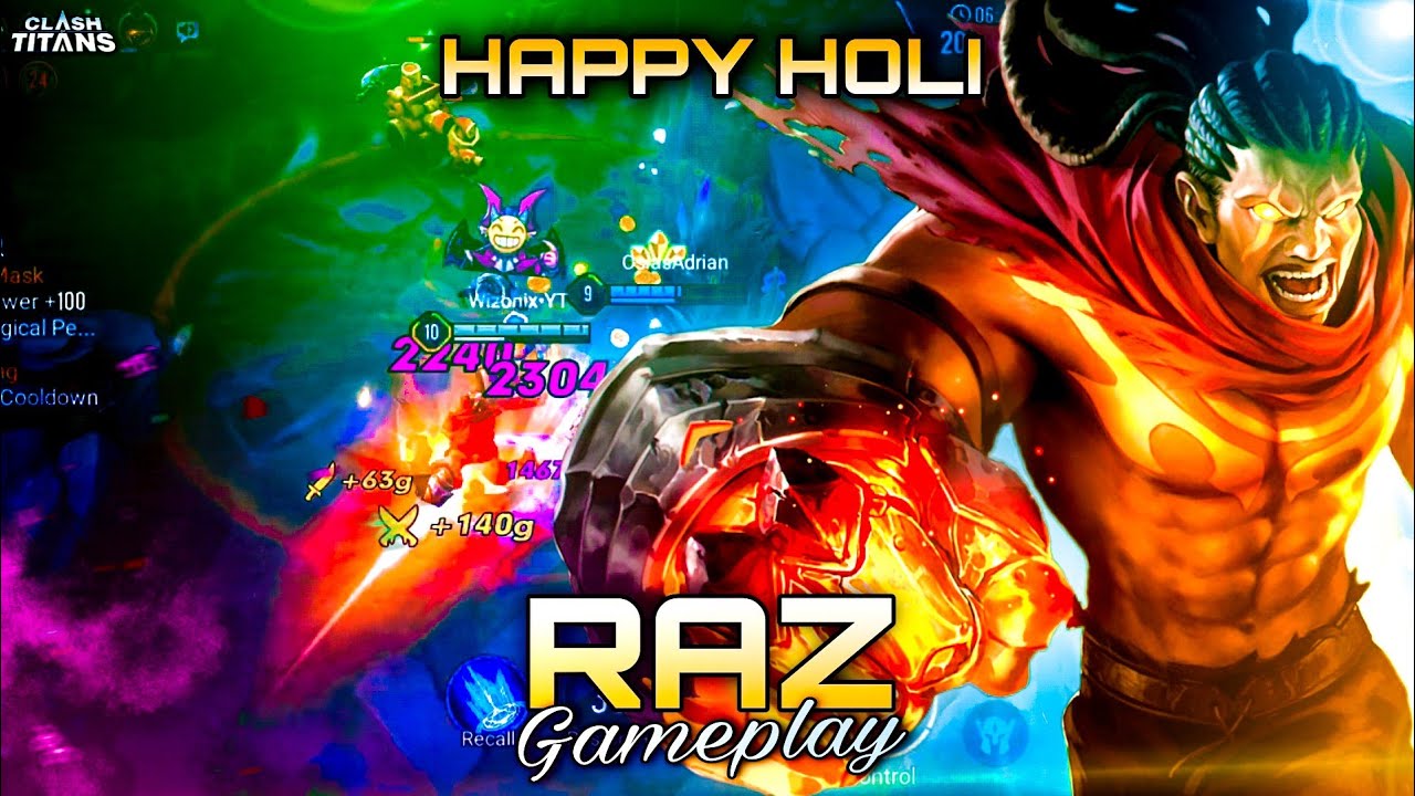 Holi Special | New Best Mage? | Raz Hardcarry GamePlay | Clash of Titans | CoT | - Bilibili Holi Special | New Best Mage? | Raz Hardcarry GamePlay | Clash of Titans | CoT | - Bilibili