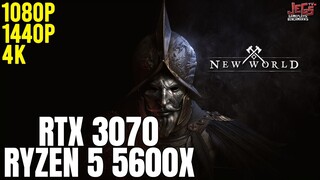 New World | Ryzen 5 5600x + RTX 3070 | 1080p, 1440p, 4K benchmarks!