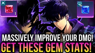 Solo Leveling:ARISE - Increase Your DAMAGE With These Gems! *Best Gem Stats*