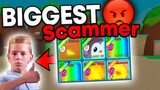 TOP 5 BIGGEST SCAMMERS IN ROBLOX BUBBLE GUM SIMULATOR