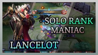 SOLO RANK LANVELOT MANIAC GAMEPLAY |MLBB|